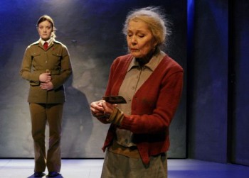The women of Purge: Elena Leeve and Tea Ista in Sofi Oksanen's Puhdistus at the National Theatre, directed by Mika Myllyaho. Photo: Leena Klemelä, 2007